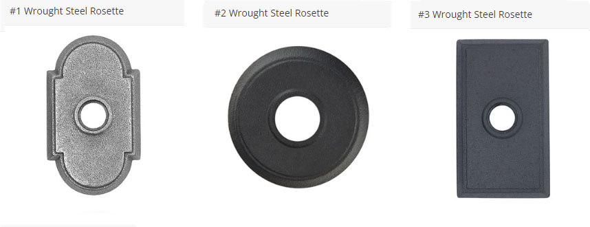 Emtek Hardware Normandy Wrought Steel Door Lever w/#2 Rosette, Shown In Satin Steel - Image 6