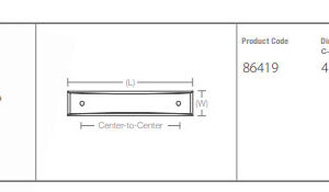 Alternative view of Emtek Hardware 86419-US10B, Neos Backplate For Cabinet Pull, 4" C-C, Oil Rubbed Bronze